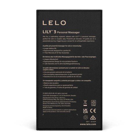 Lelo Lily 3 Polar Green - kompaktowy masażer z 10 trybami pracy