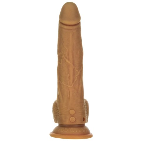 Naked Addiction Thrusting Dong 23 cm Caramel z pilotem, silikon premium