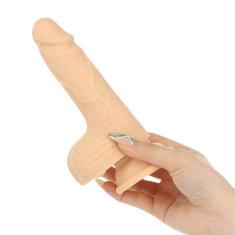 Naked Addiction Thrusting - Model z pilotem, silikon platynowy 16,5 cm Vanilla