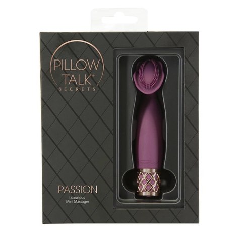 Pillow Talk Secrets Passion Wine wibrator silikonowy z blokadą podrożną