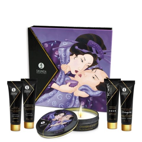 Shunga Geisha's Secret Kit Exotic Fruits zestaw mini kosmetykow do masażu