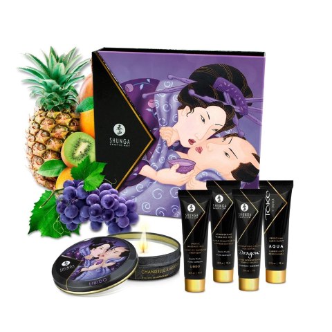 Shunga Geisha's Secret Kit Exotic Fruits zestaw mini kosmetykow do masażu