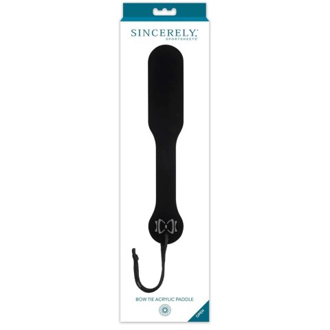 Sportsheets Sincerely Bow Tie Paddle akrylowa czarna 34,3 cm