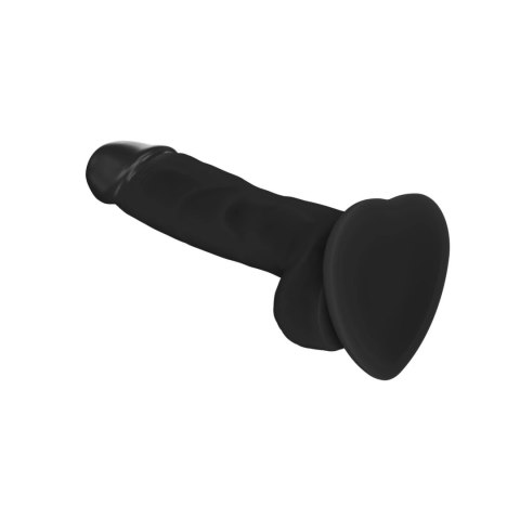 Strap-On-Me Soft Realistic Dildo Black M silikonowy uchwyt 18cm