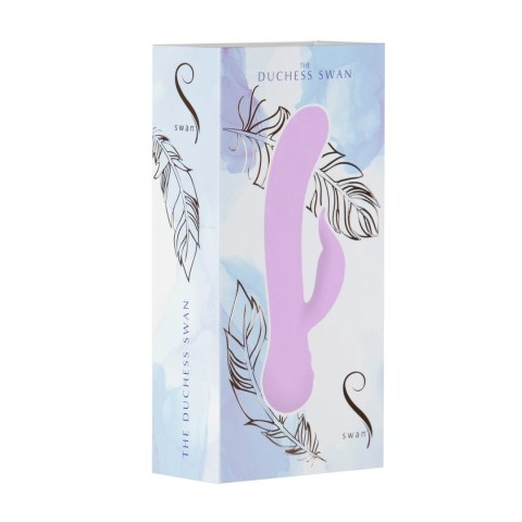 Swan The Dutchess Swan - luksusowy masażer silikonowy, podwojny silnik, fioletowy
