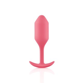 B-Vibe Snug Plug 2 Coral silikonowy model anatomiczny 111,5g
