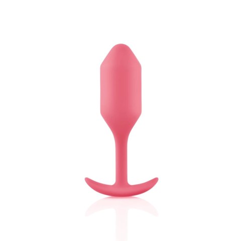 B-Vibe Snug Plug 2 Coral silikonowy model anatomiczny 111,5g