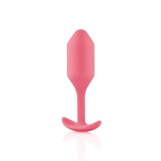 B-Vibe Snug Plug 2 Coral silikonowy model anatomiczny 111,5g