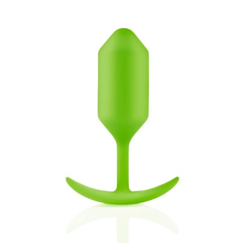 B-Vibe Snug Plug 3 Lime - anatomiczny klin, silikonowy, 180,7g
