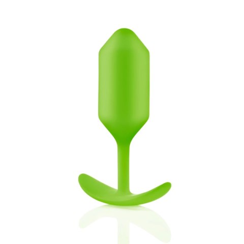 B-Vibe Snug Plug 3 Lime - anatomiczny klin, silikonowy, 180,7g