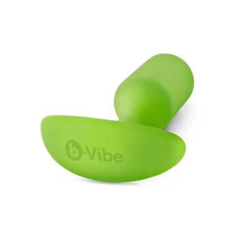 B-Vibe Snug Plug 3 Lime - anatomiczny klin, silikonowy, 180,7g