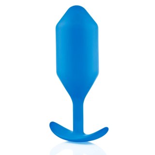B-Vibe Snug Plug 5 Blue - zaawansowany korek anatomiczny, 371g, silikon