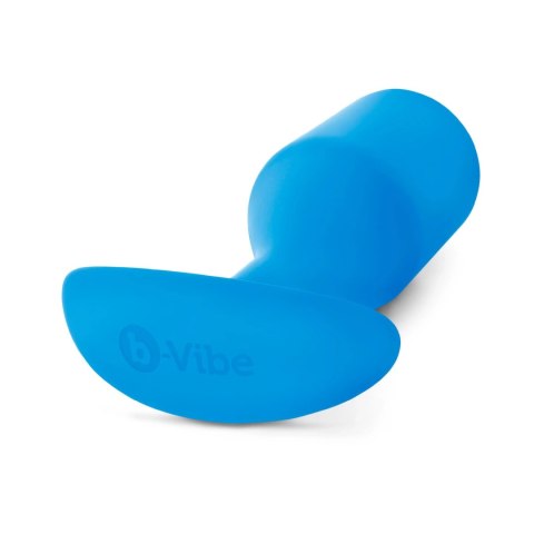 B-Vibe Snug Plug 5 Blue - zaawansowany korek anatomiczny, 371g, silikon