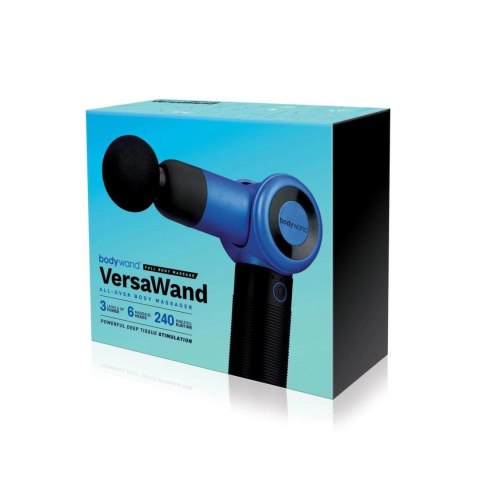 Bodywand VersaWand Blue - wielofunkcyjny masażer mięśni z 6 nasadkami