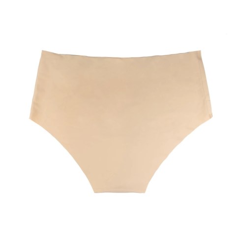 Bye Bra Invisible High Brief L - Majtki bezszwowe Nude & Black 2 szt.