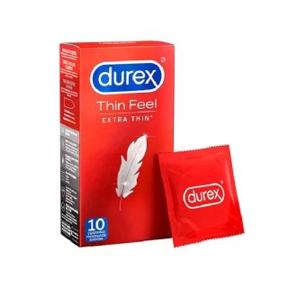 Durex Thin Feel Extra Thin 10 szt - ultracienkie prezerwatywy lateksowe