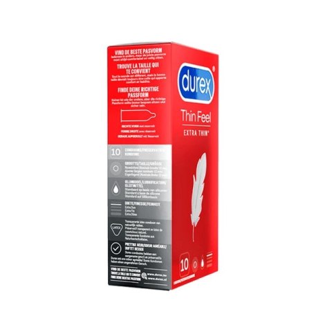 Durex Thin Feel Extra Thin 10 szt - ultracienkie prezerwatywy lateksowe