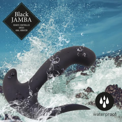 FeelzToys Black Jamba - uniwersalny masażer z funkcją grzania, czarny