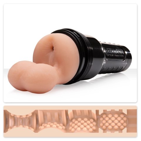 Fleshlight Fleshsack czarna tuba - model anatomiczny SuperSkin