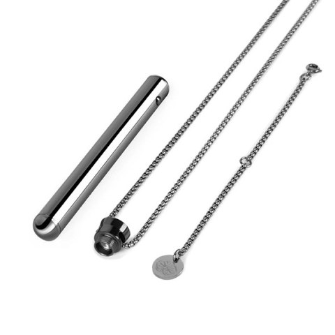 Le Wand Vibrating Necklace Black - naszyjnik z funkcją masażu, czarny