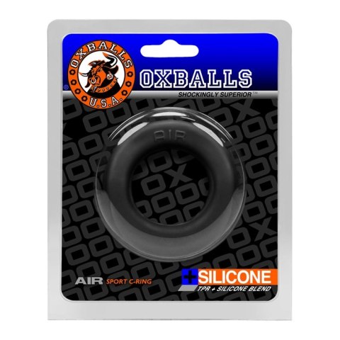 Oxballs Air Airflow pierścień intymny Black Ice lekki silikonowy