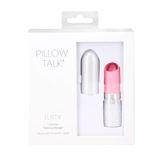 Pillow Talk Lusty Pink - Kompaktowy stymulator punktowy, silikon, USB