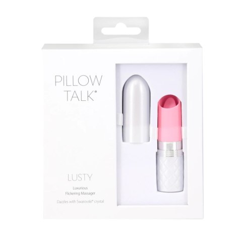 Pillow Talk Lusty Pink - Kompaktowy stymulator punktowy, silikon, USB