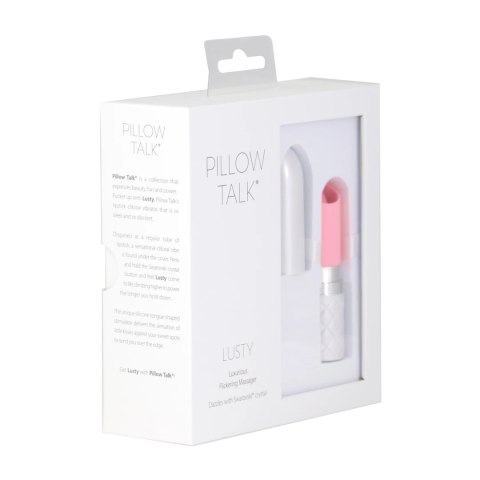 Pillow Talk Lusty Pink - Kompaktowy stymulator punktowy, silikon, USB