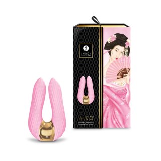 Shunga Aiko Light Pink masażer z podwojnym silnikiem 10 trybow
