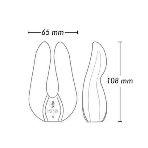 Shunga Aiko Raspberry - masażer z podwojnym silnikiem, silikonowy