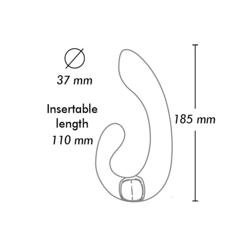 Shunga Miyo Light Pink - dwusilnikowa maszyna intymna, silikonowa 18,5 cm