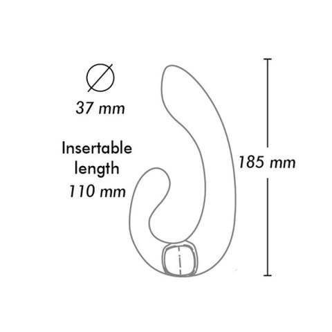 Shunga Miyo Purple - dwusilnikowy model silikonowy 18,5 cm