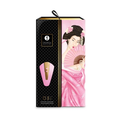 Shunga Obi Light Pink masażer anatomiczny silikonowy 11,5x7x3cm
