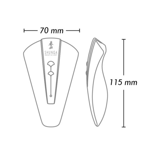 Shunga Obi Light Pink masażer anatomiczny silikonowy 11,5x7x3cm