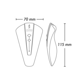 Shunga Obi Purple - masażer intymny, fioletowy, ergonomiczny 11,5 cm