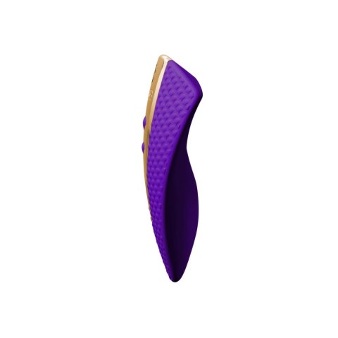 Shunga Obi Purple - masażer intymny, fioletowy, ergonomiczny 11,5 cm