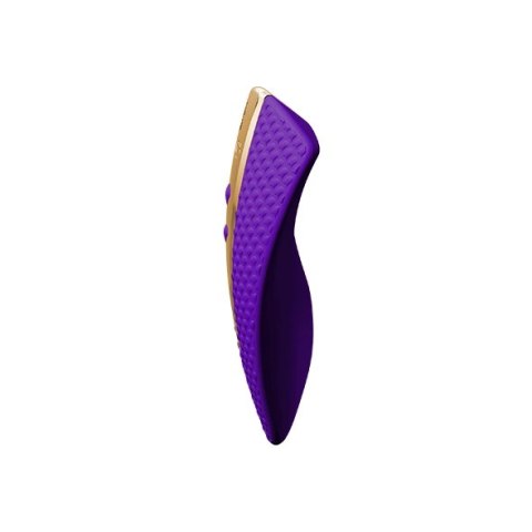 Shunga Obi Purple - masażer intymny, fioletowy, ergonomiczny 11,5 cm