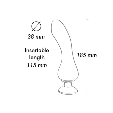 Shunga Sanya Black - Wibrujący model silikonowy, czarny, 18,5 cm