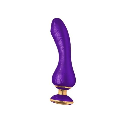 Shunga Sanya Purple - wielofunkcyjny masażer silikonowy, ergonomiczny
