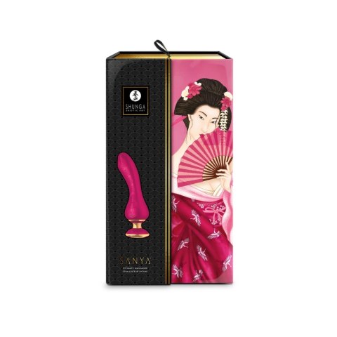Shunga Sanya Raspberry - personalny masażer silikonowy 18,5 cm