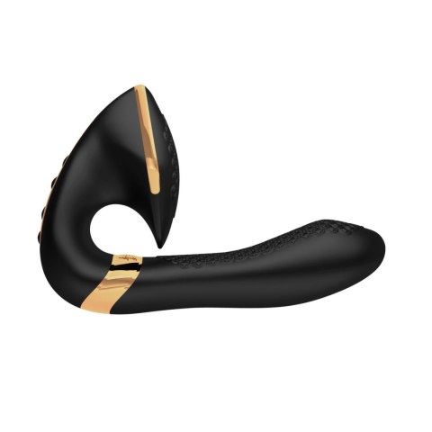 Shunga Soyo Black - dwusilnikowy model silikonowy, 17 cm