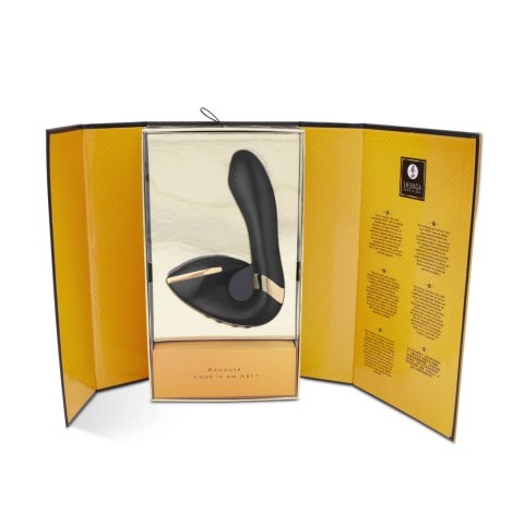 Shunga Soyo Black - dwusilnikowy model silikonowy, 17 cm