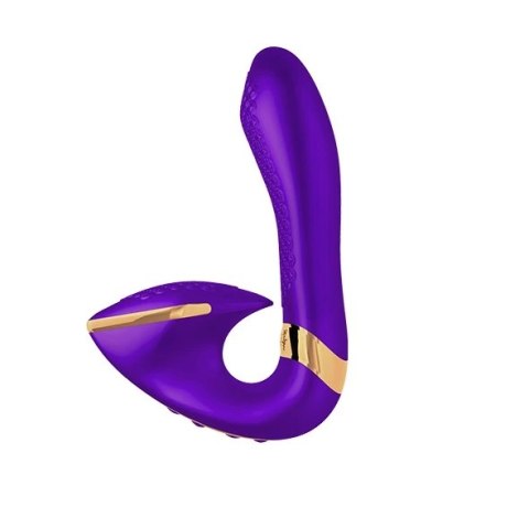 Shunga Soyo Purple - wielofunkcyjny model wibracyjny, 17 cm