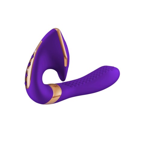 Shunga Soyo Purple - wielofunkcyjny model wibracyjny, 17 cm