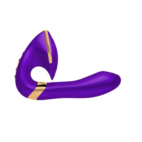 Shunga Soyo Purple - wielofunkcyjny model wibracyjny, 17 cm