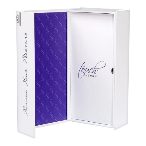 Swan Duo Rabbit Purple - masażer silikonowy, wodoodporny, 23,1 cm