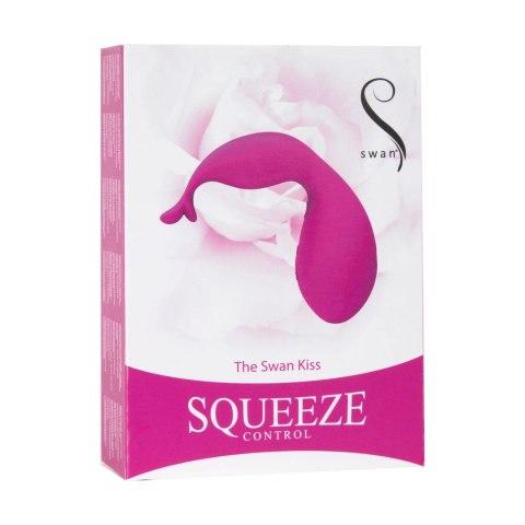 Swan The Swan Kiss Pink - Masażer punktowy silikonowy, wodoodporny 15 cm