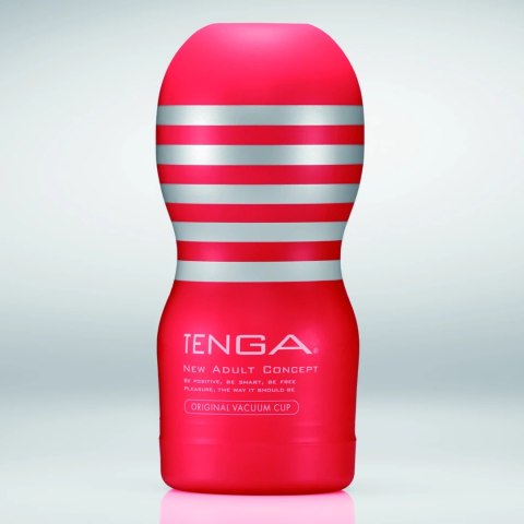 Tenga Original Vacuum Cup Medium - kompaktowa maszyna intymna, czerwona