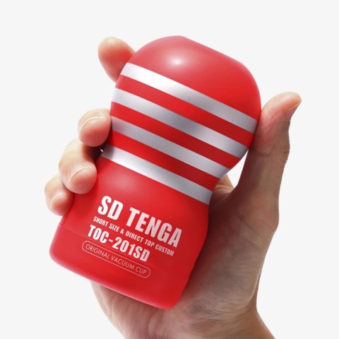 Tenga SD Original Vacuum Cup Regular - kompaktowa maszyna intymna, czerwona