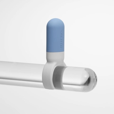 Tenga SVR One Blue - silikonowy pierścień wibrujący, wodoodporny, USB